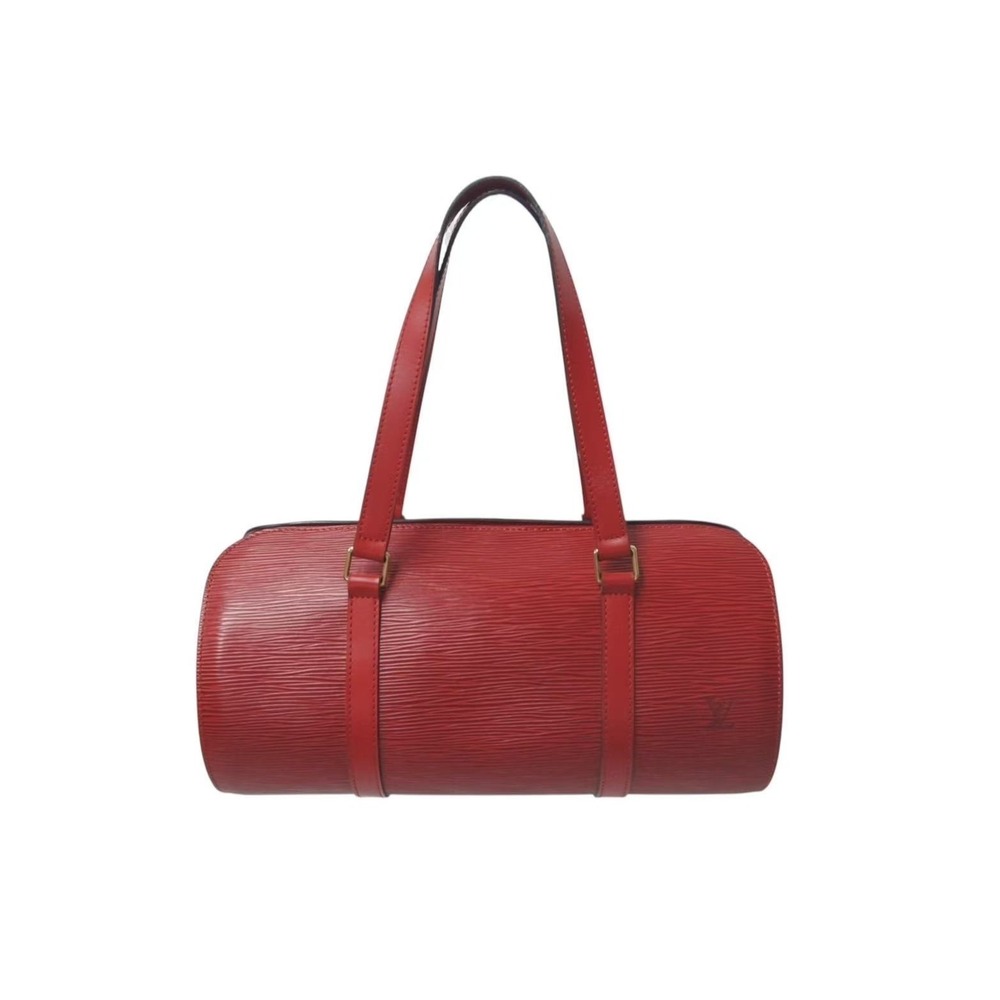 Louis Vuitton Epi Castilian Red Soufflot Leather Handbag